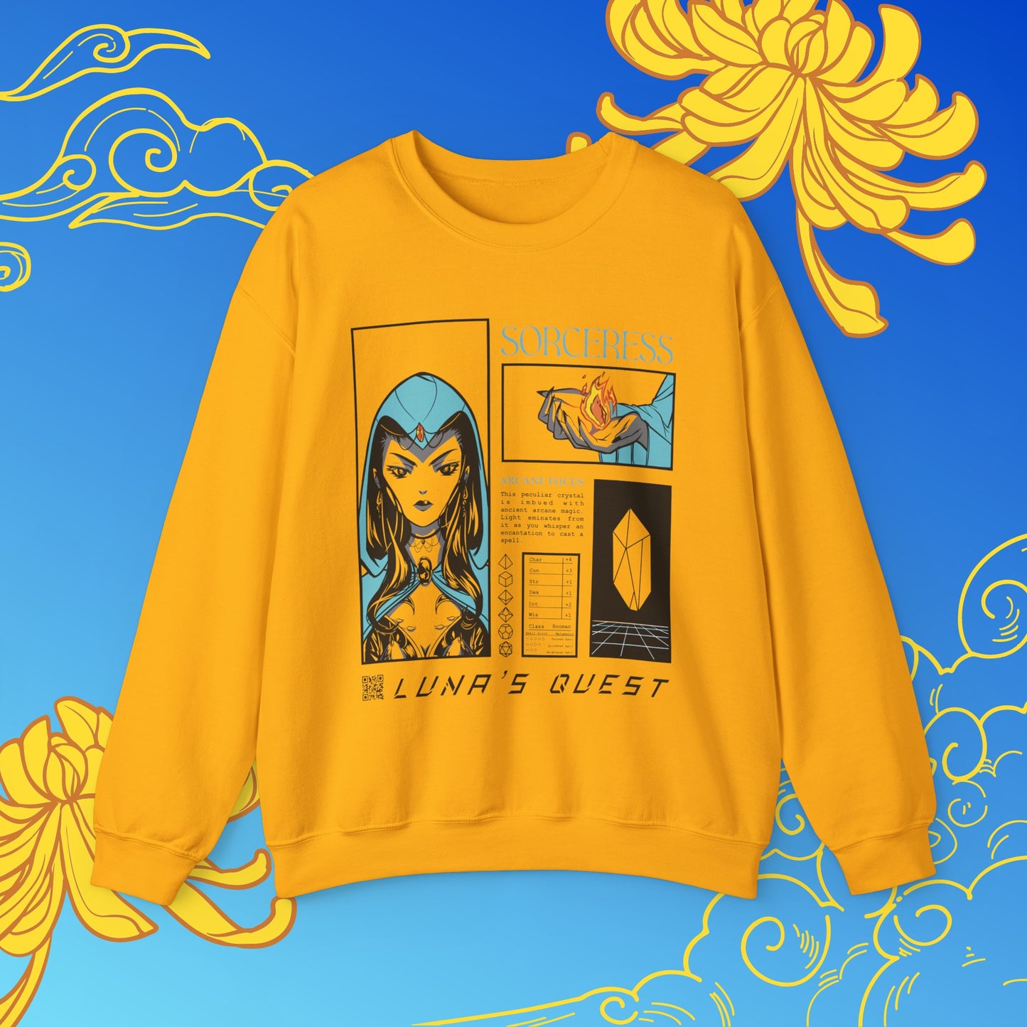 Dancing Lights Sorceress Crewneck Sweatshirt