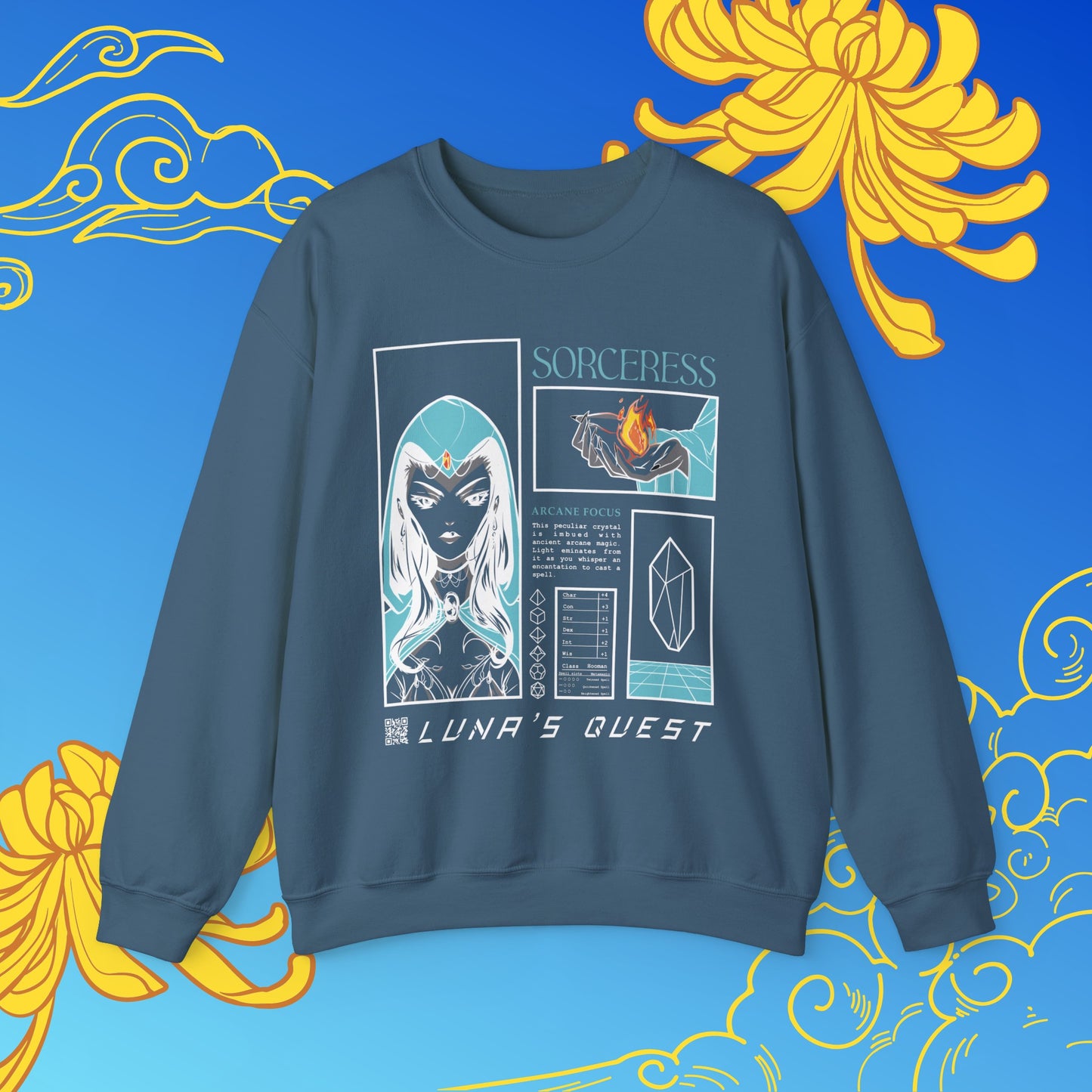 Dancing Lights Sorceress Crewneck Sweatshirt