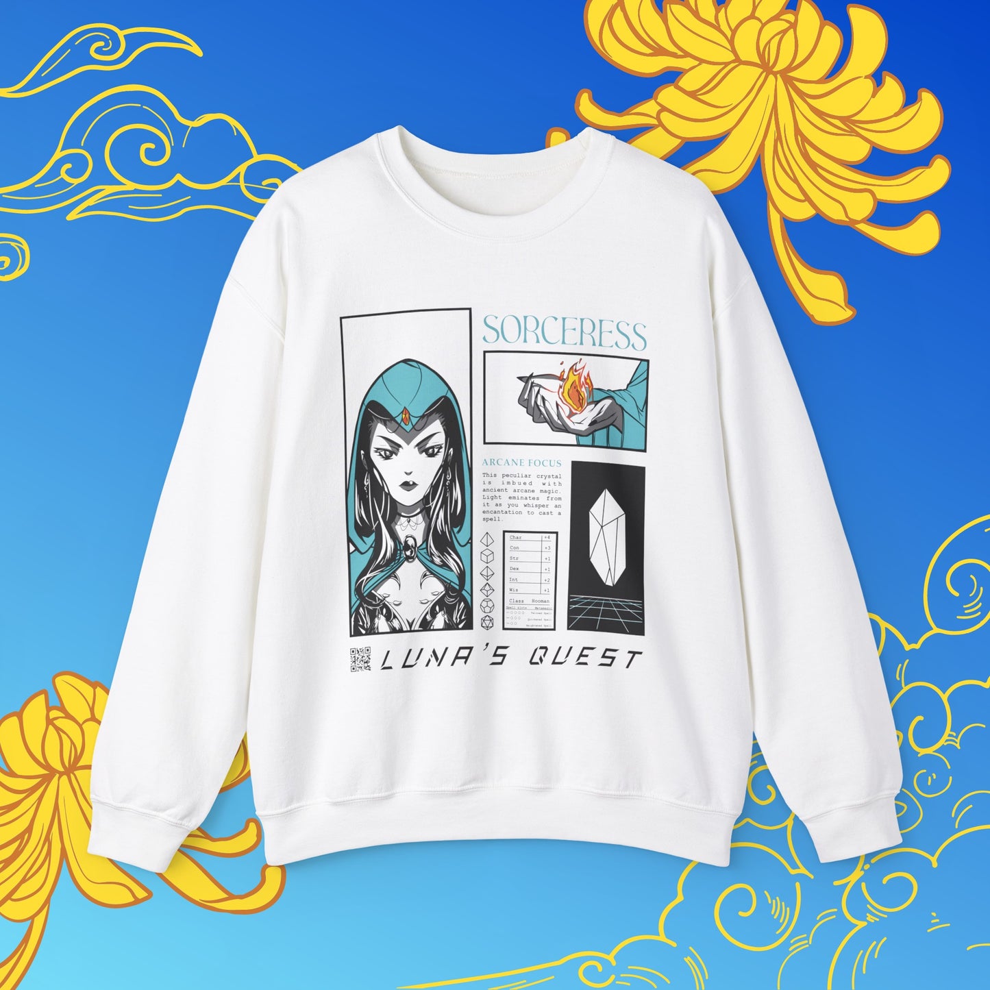 Dancing Lights Sorceress Crewneck Sweatshirt