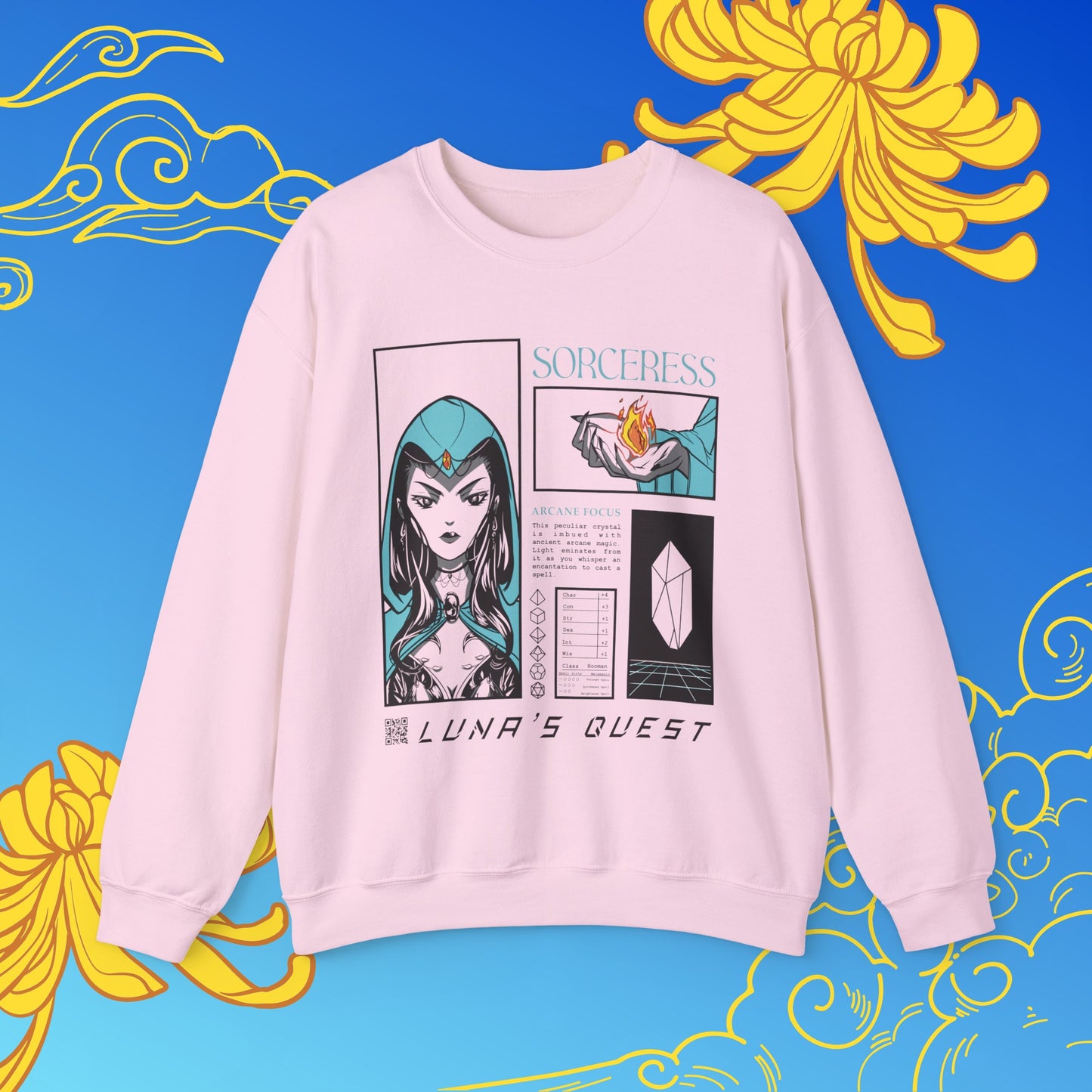 Dancing Lights Sorceress Crewneck Sweatshirt