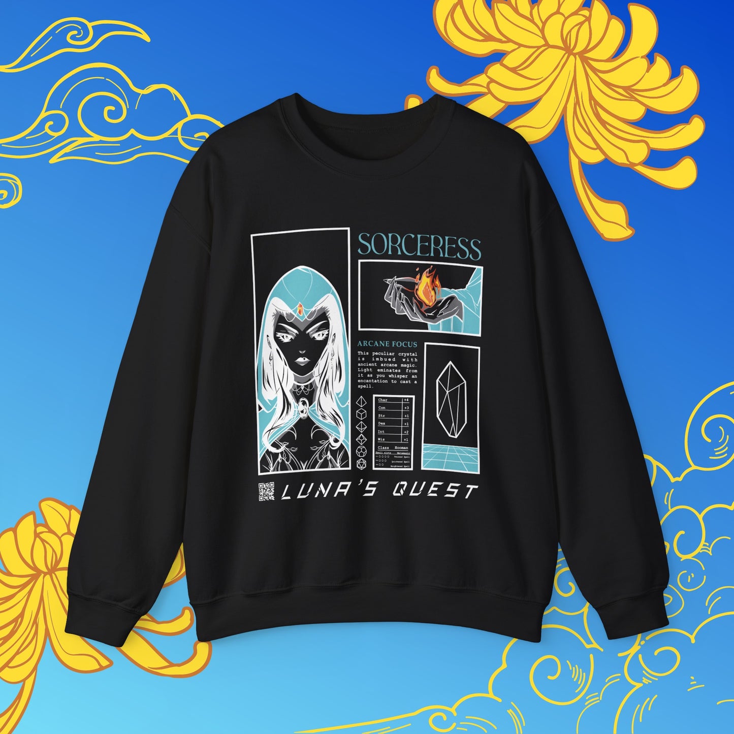 Dancing Lights Sorceress Crewneck Sweatshirt